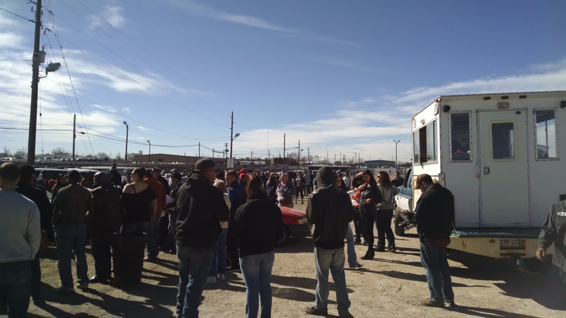 Excited citizens exercise their freedom to trade money for other people’s abandoned crap